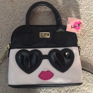 Luv Betsy Johnson sunglasses satchel. NWT